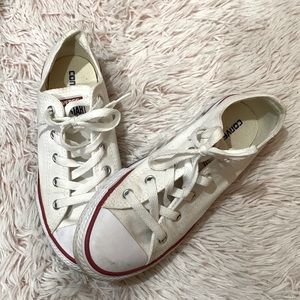 White Low Top Converse